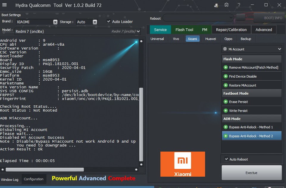 Xiaomi Redmi 7 Onclite Bypass Mi Account One Click Rajaminus