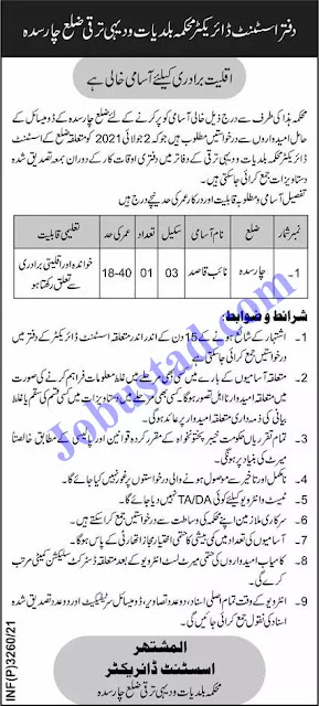 TodayGovt jobs in KPK Rural Development Department 2021 TodayGovt jobs in KPK Rural Development Department 2021