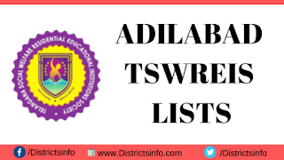 adilabad district tswreis list