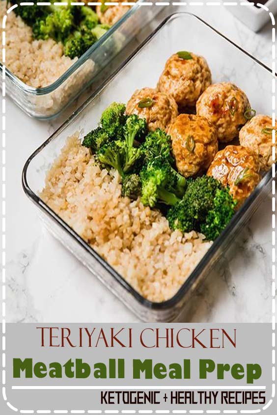 Teriyaki Chicken Meatball Meal Prep Recipes Ione