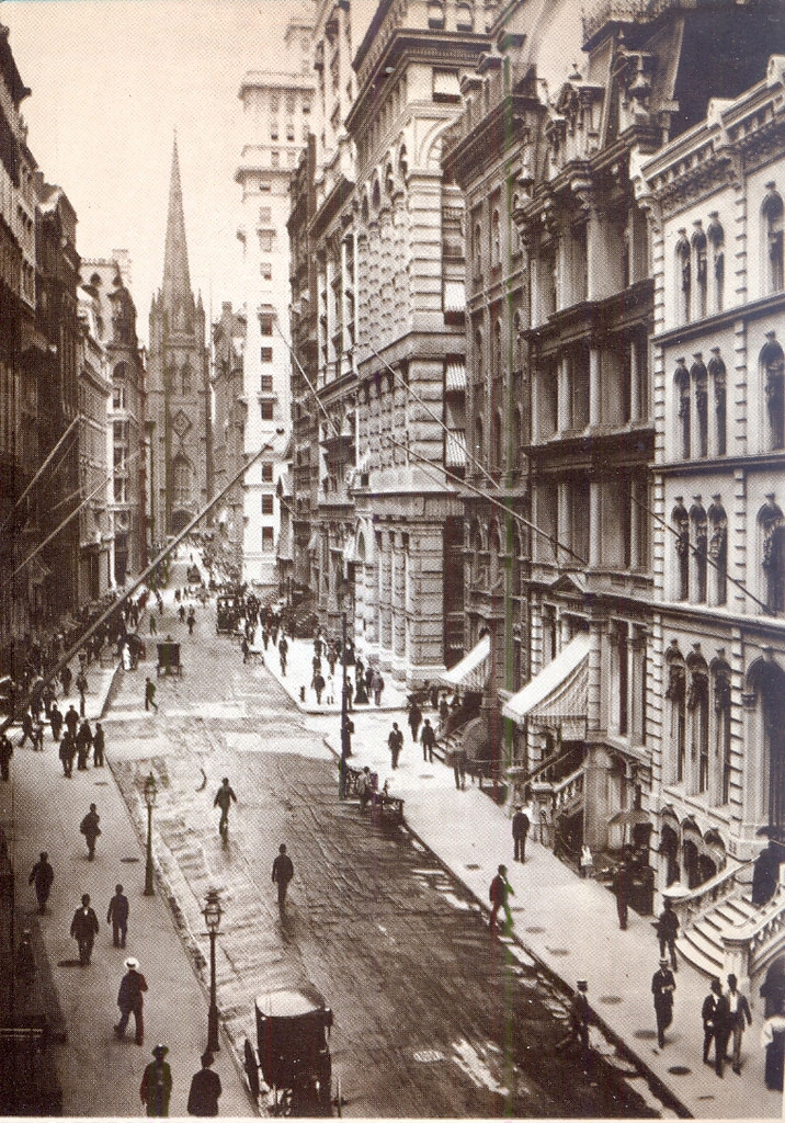 Wall Street, NYC, 1898 vintage everyday