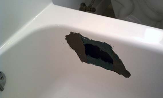 how do you repair a fiberglass tub