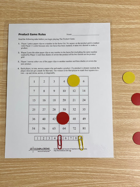 The Product Game Printable Game Board