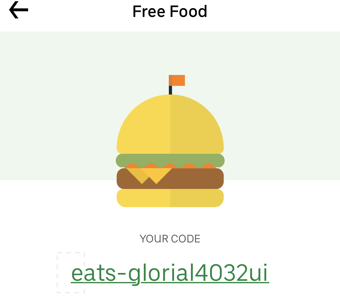 Free Food UBER EATS