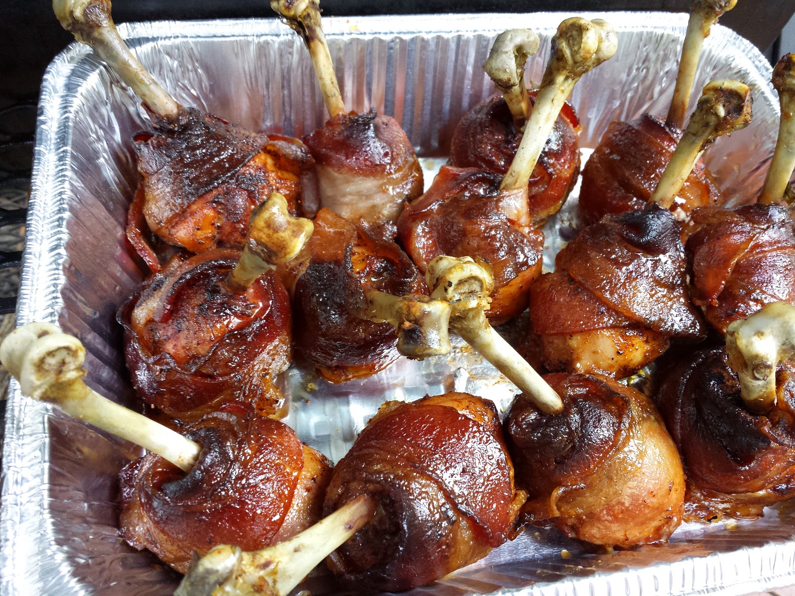 The Carnivorous Food Breeze Bacon Wrapped Chicken Lollipops