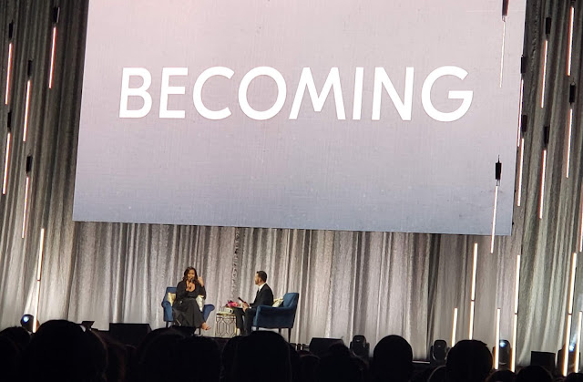 When I saw Michelle Obama...