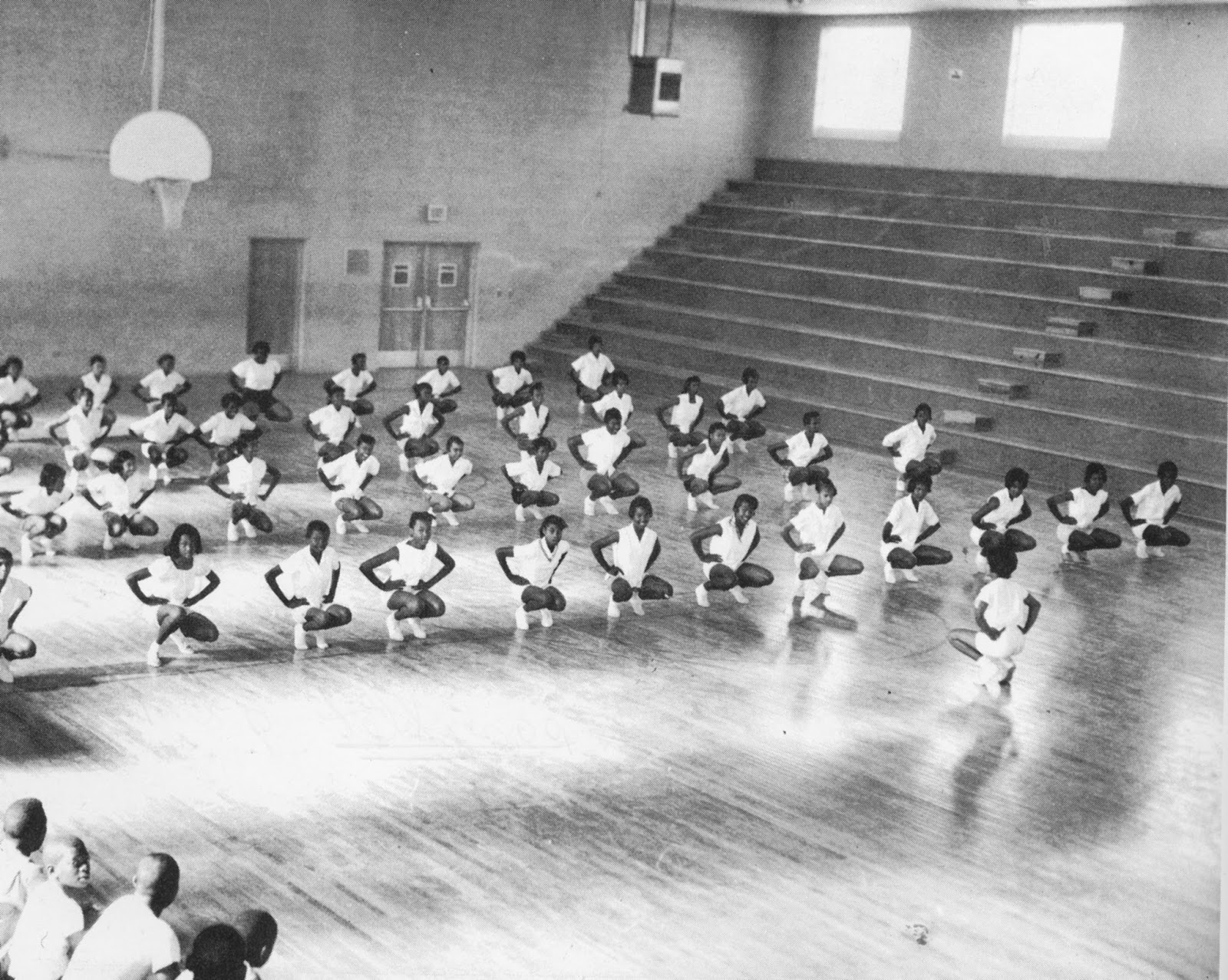 IMAGES OF OUR PAST OCONEE HIGH SCHOOL GYM CLASSES, 1962, DUBLIN,