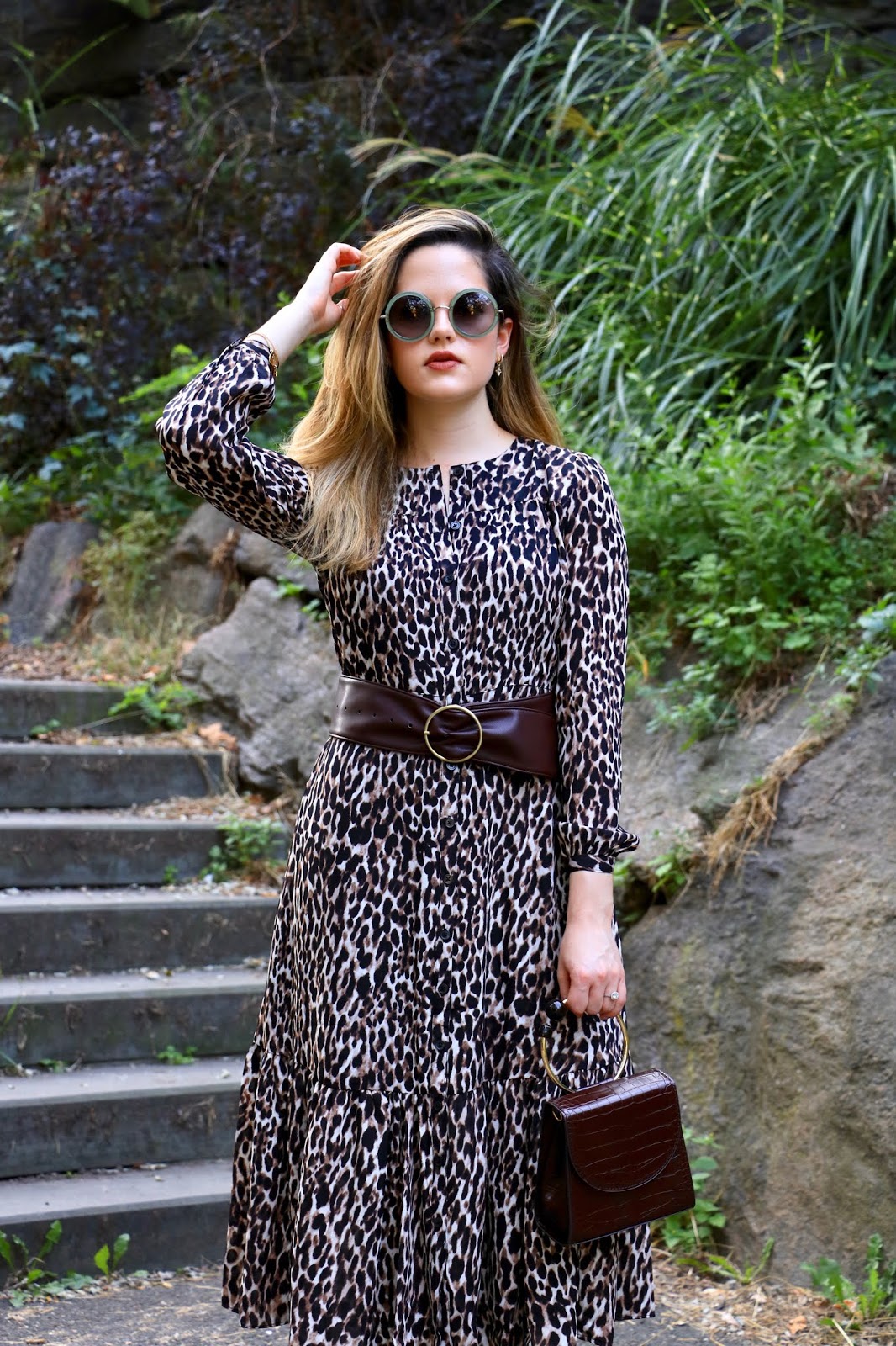 Nyc fashion blogger Kathleen Harper's fall leopard print outfit idea.
