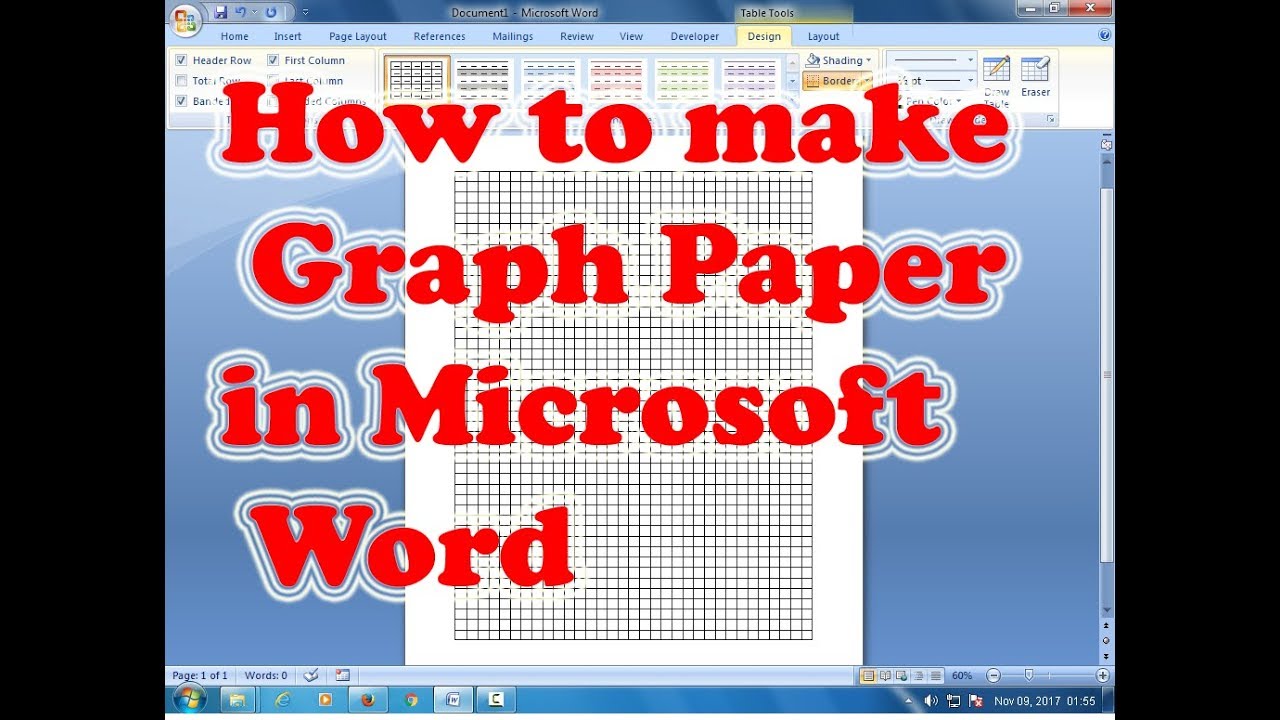 how-to-make-graphing-paper-in-word-certificate-letter