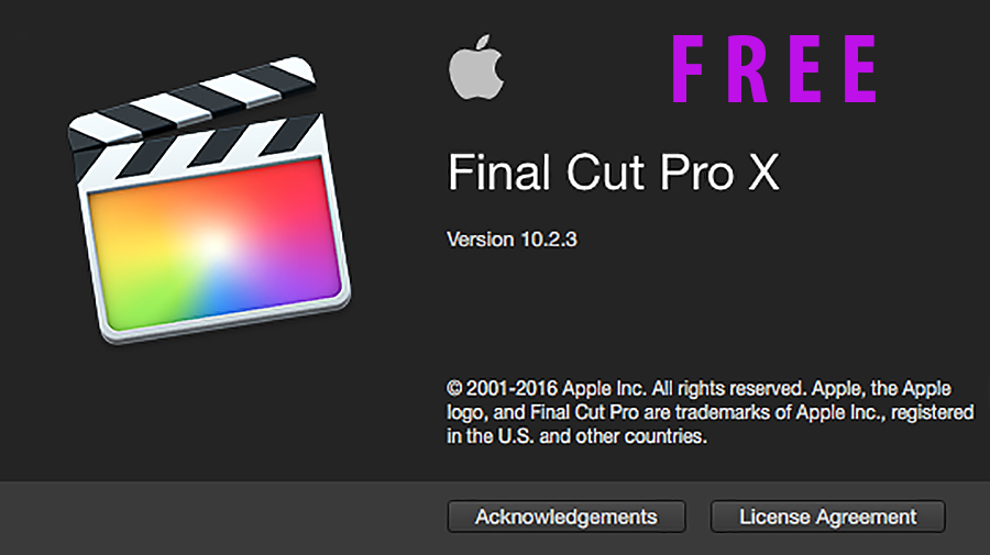 how to get final cut pro for free 2016