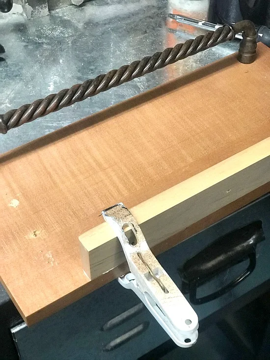 DIY Farmhouse Shelf and Towel Bar