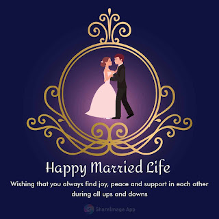 happy married life wishes hd images
