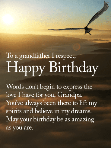 Happy Birthday Grandpa From Granddaughter