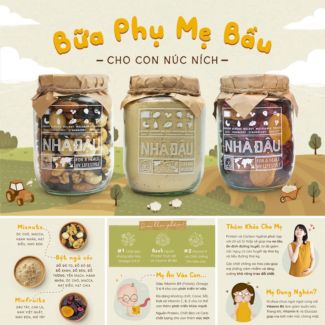[A36] Mixnuts 5 loại hạt thai phụ nên ăn trong tháng cuối thai kỳ