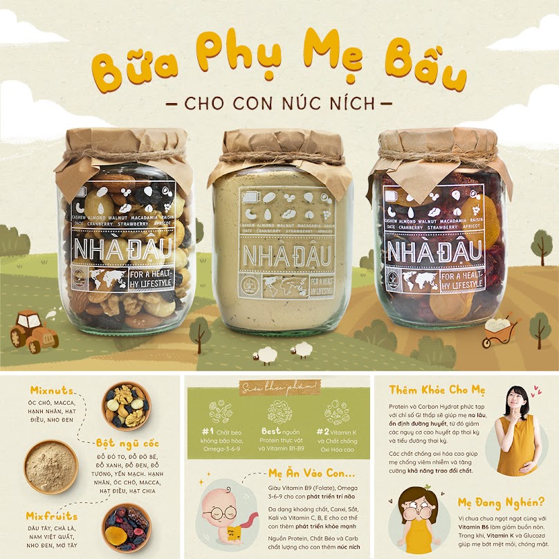 [A36] Thực đơn dinh dưỡng mang thai đủ chất cho thai nhi