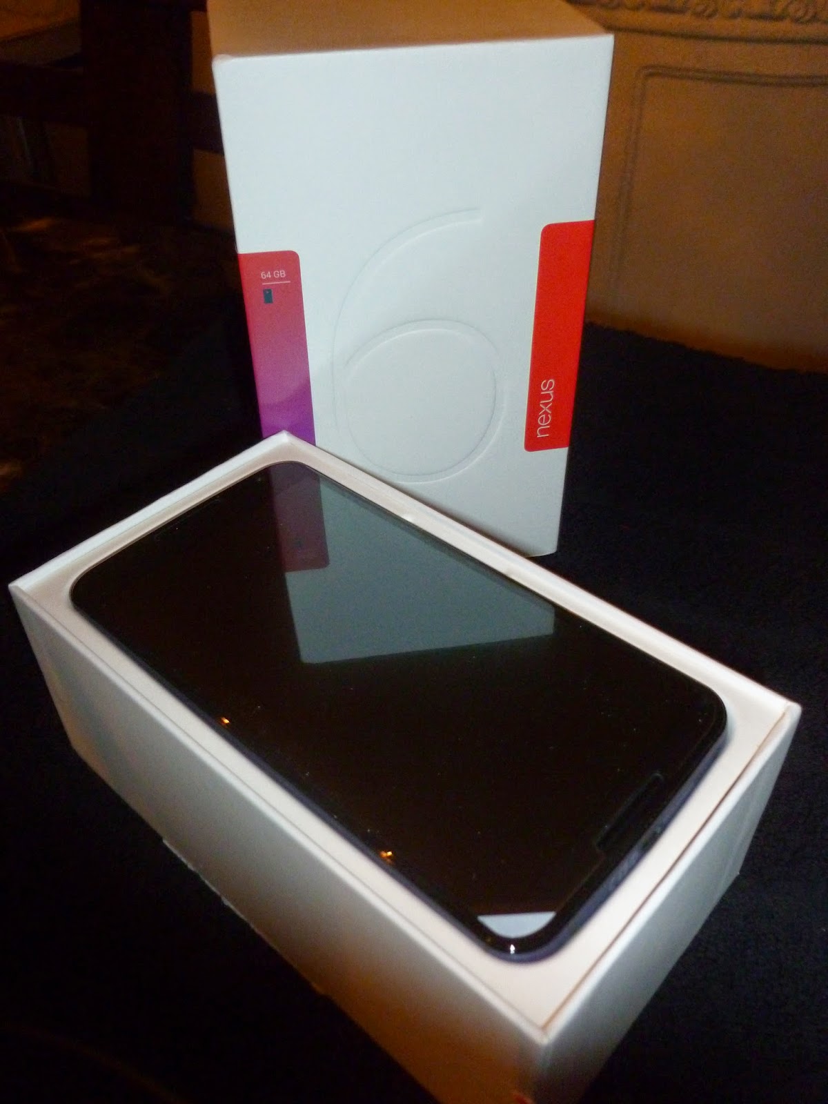 Nexus 6 after opening box
