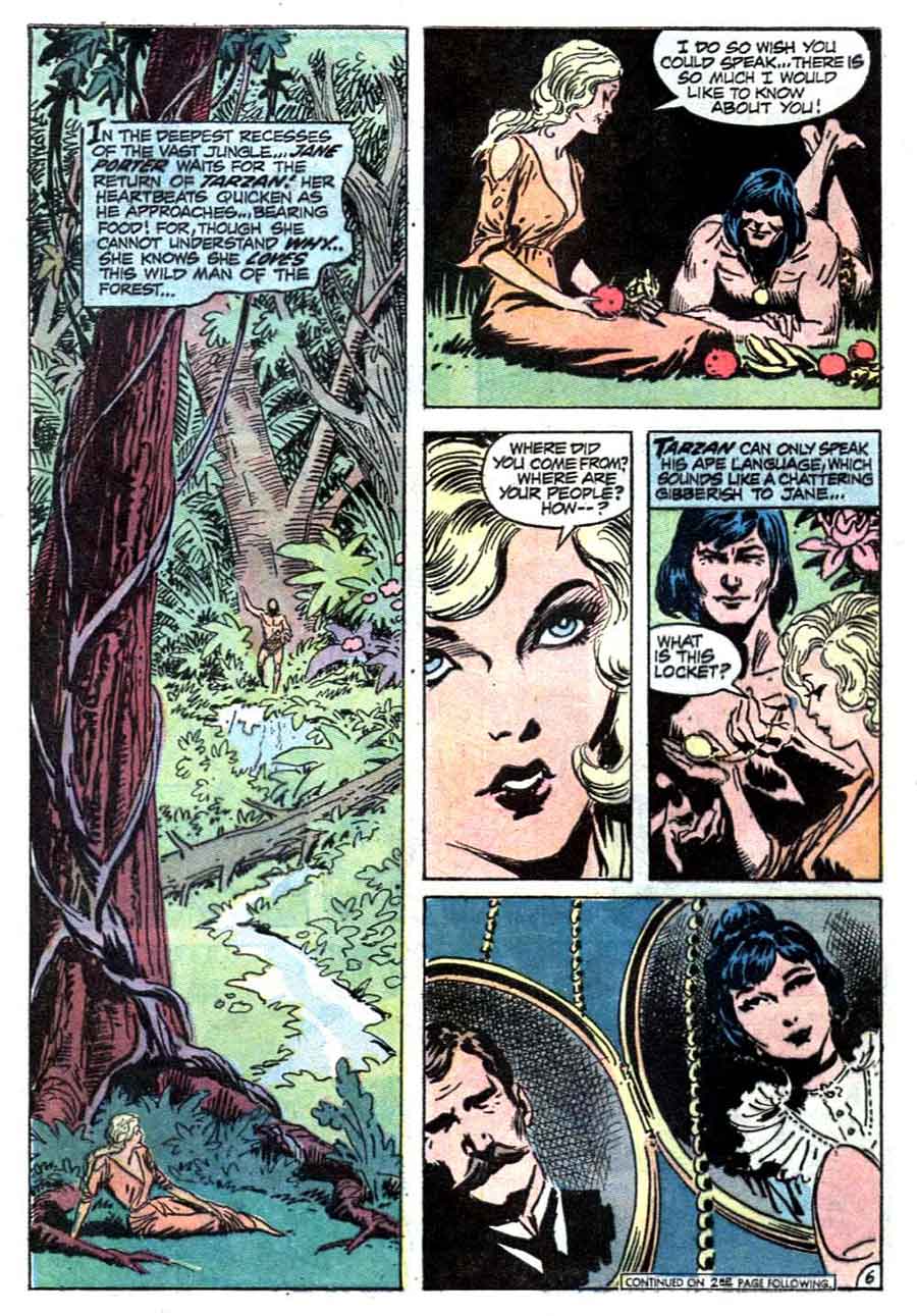 Tarzan v1 #210 dc bronze age comic book page art by Joe Kubert