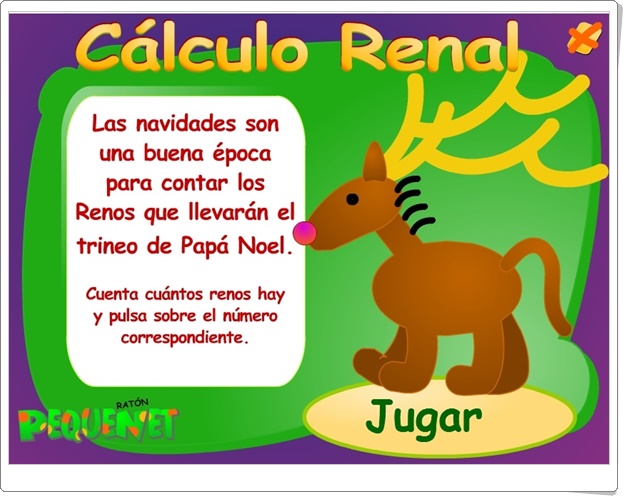 "Cálculo renal" (Juego Navideño de Matemáticas de Infantil)