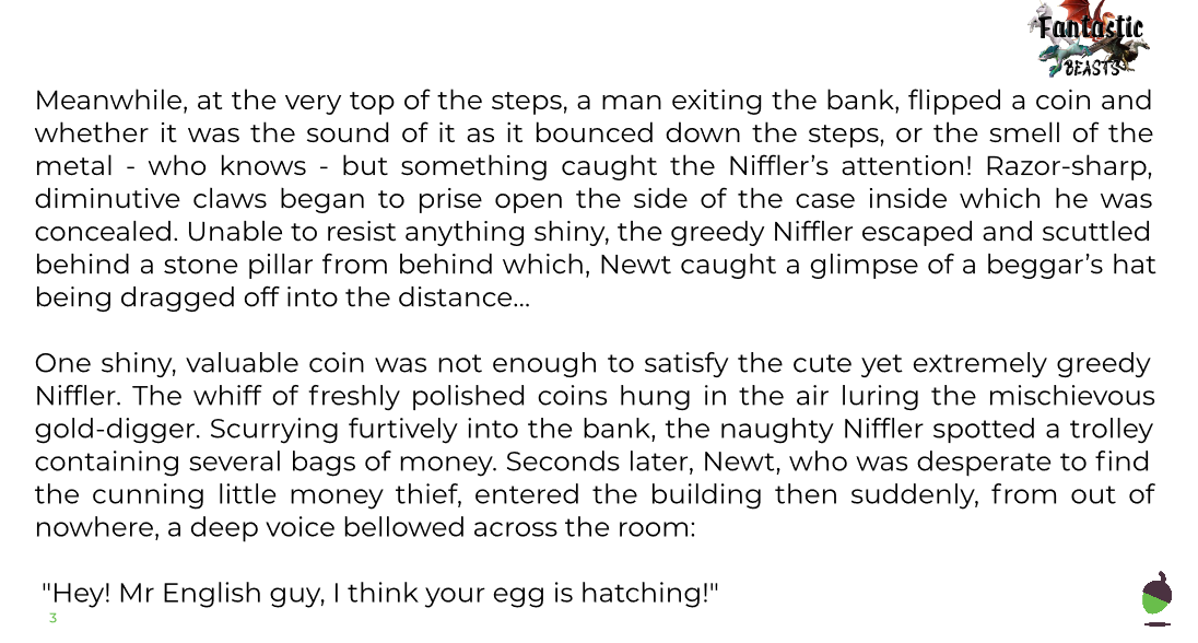 Year 4 English Challenge Friday 3rd July (Story Writing)