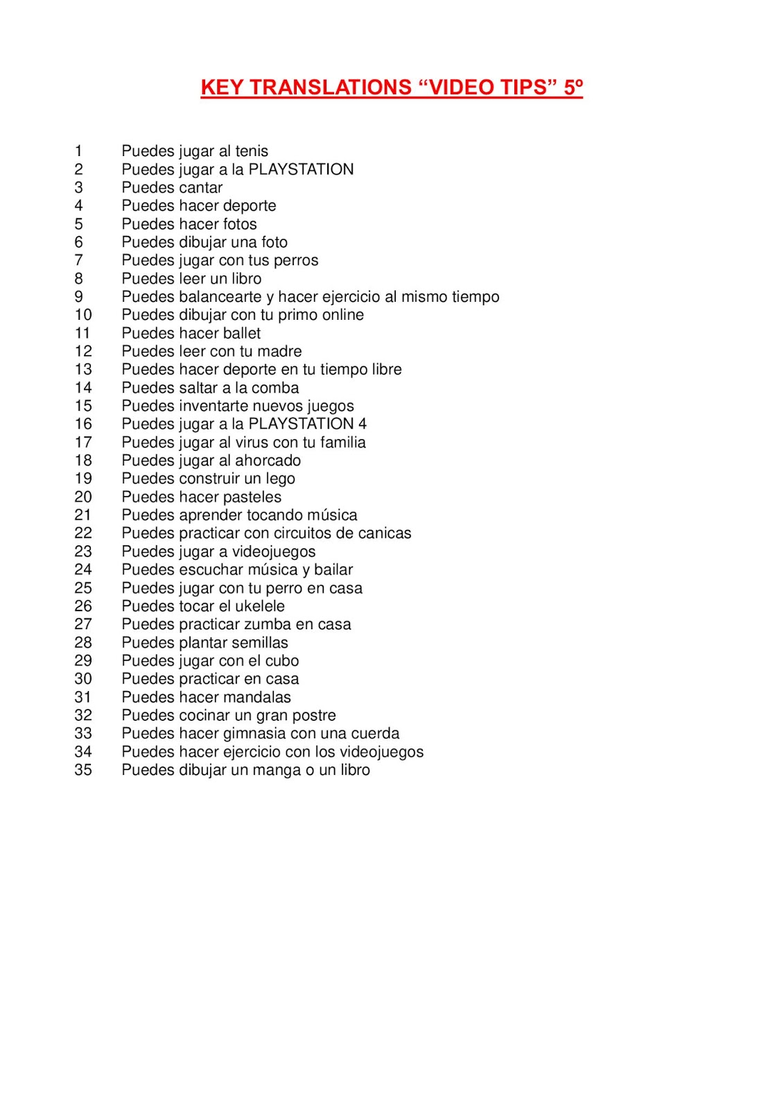 5º EPEduardo Pondal ENGLISH