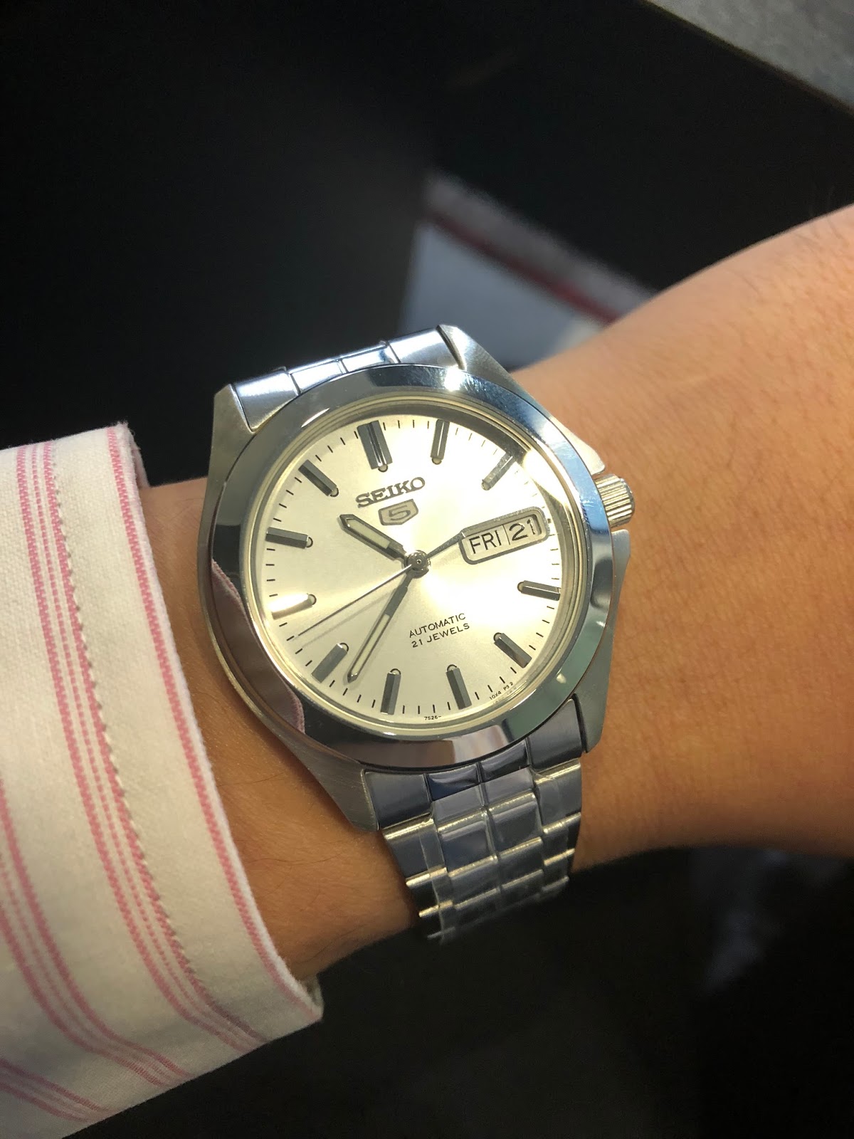 My Eastern Watch Collection: Seiko 5 Automatic Men Watch SNKK87 - The  Cheapest of the Seiko White Knights, A Review (plus Video)