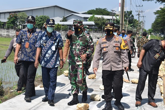 Dandim 0716/Demak Bersama Forkompimda Tinjau Sasaran TMMD Desa Wonorejo