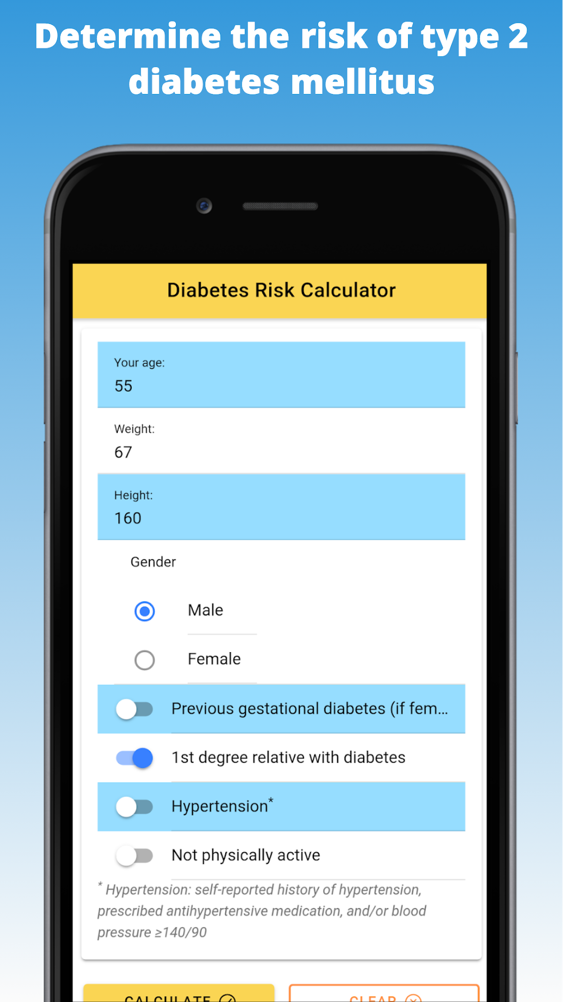 Diabetes Risk Score Calculator Diabetes Screening iMedical Apps