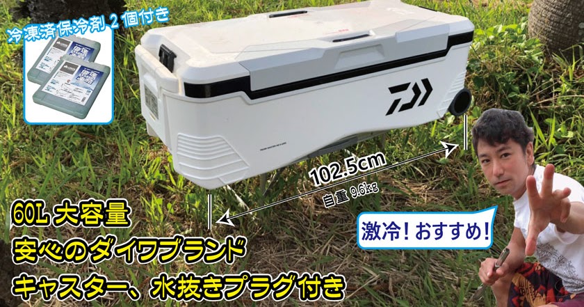 レンタル 60l大容量 高保冷力 ダイワクーラーボックス キャンプに釣りに トランクマスターhd S6000