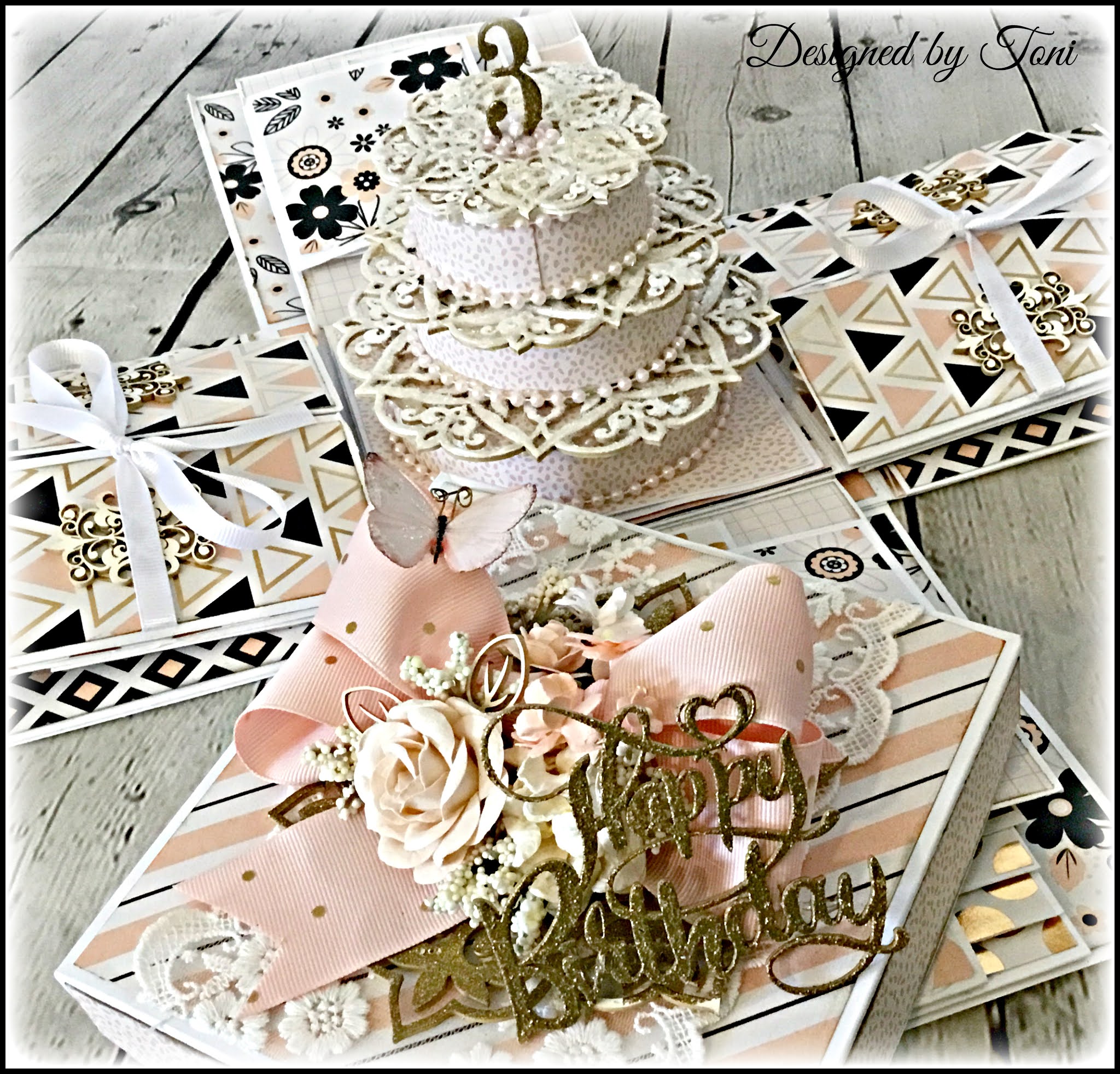 Reneabouquets "Happy Birthday" Explosion Box by Toni