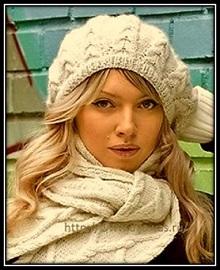 sharf i beret spicami