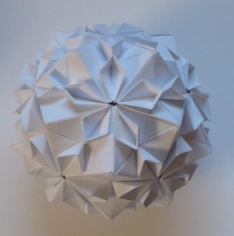 Let's create: Origami Cherry Blossom Ball