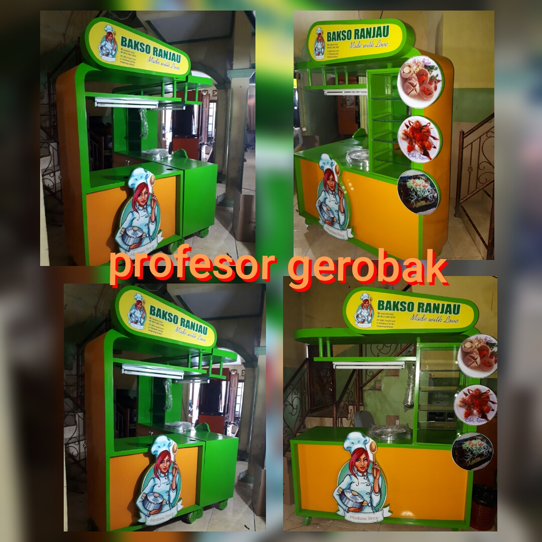 GEROBAK BAKSO UNIK DAN COUNTER BAKSO OVLY