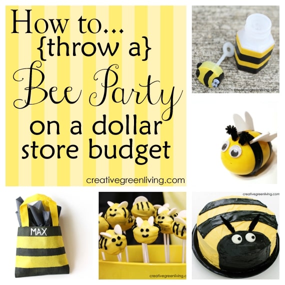 Bee themed party kit, kids party decor, bee first birthday