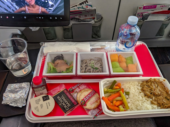 Japan Airlines Airplane Food Menu