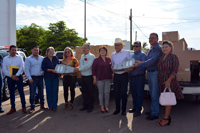 Alcalde Ramón Díaz consiguió 200 lámparas led de ultima generación para Huatabampo