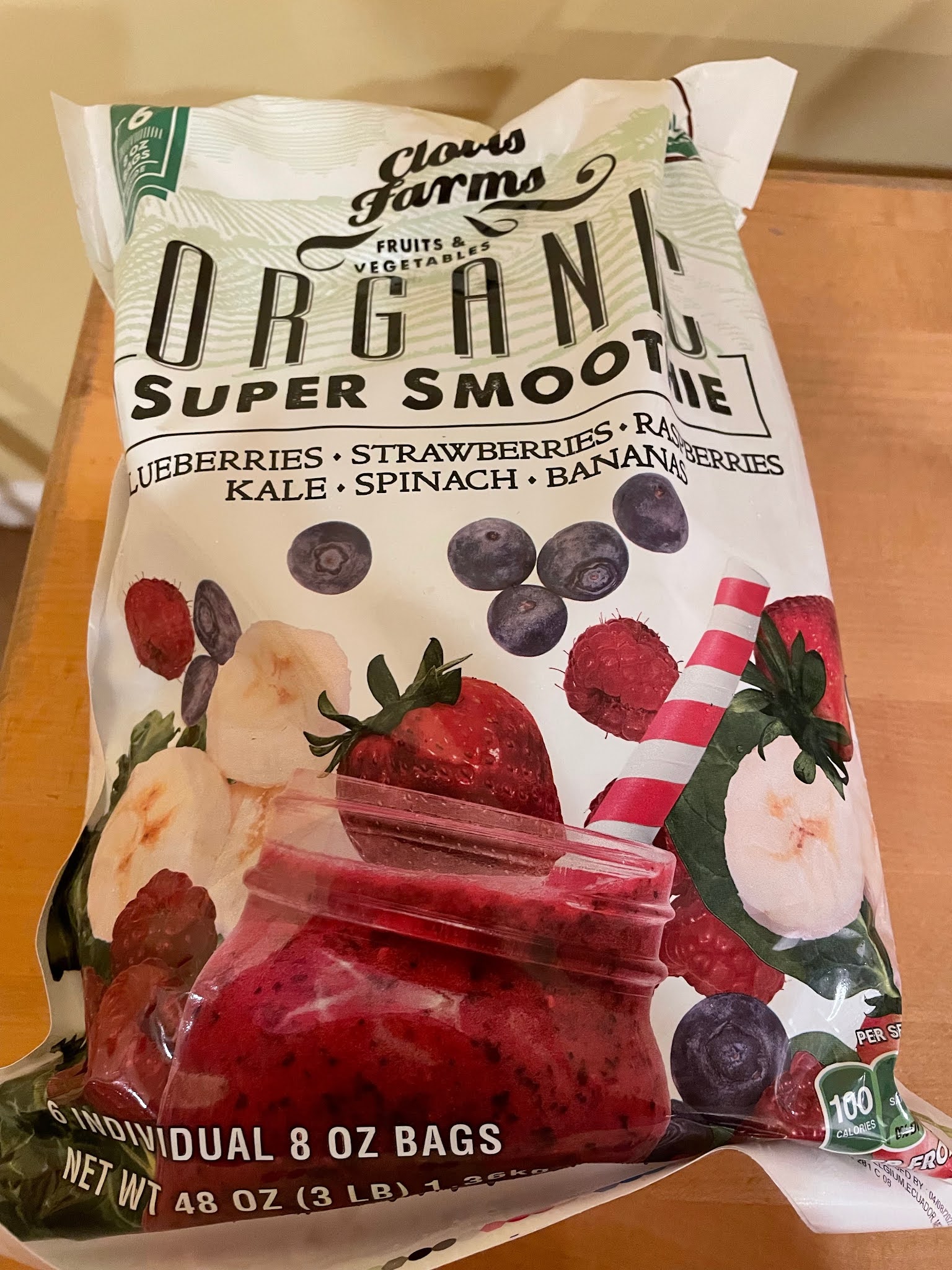 Clovis Farms Organic Super Smoothie, Fruits Vegetables, Oz,, 60 OFF