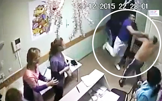 Russian viral video of doctor hitting patient who dies