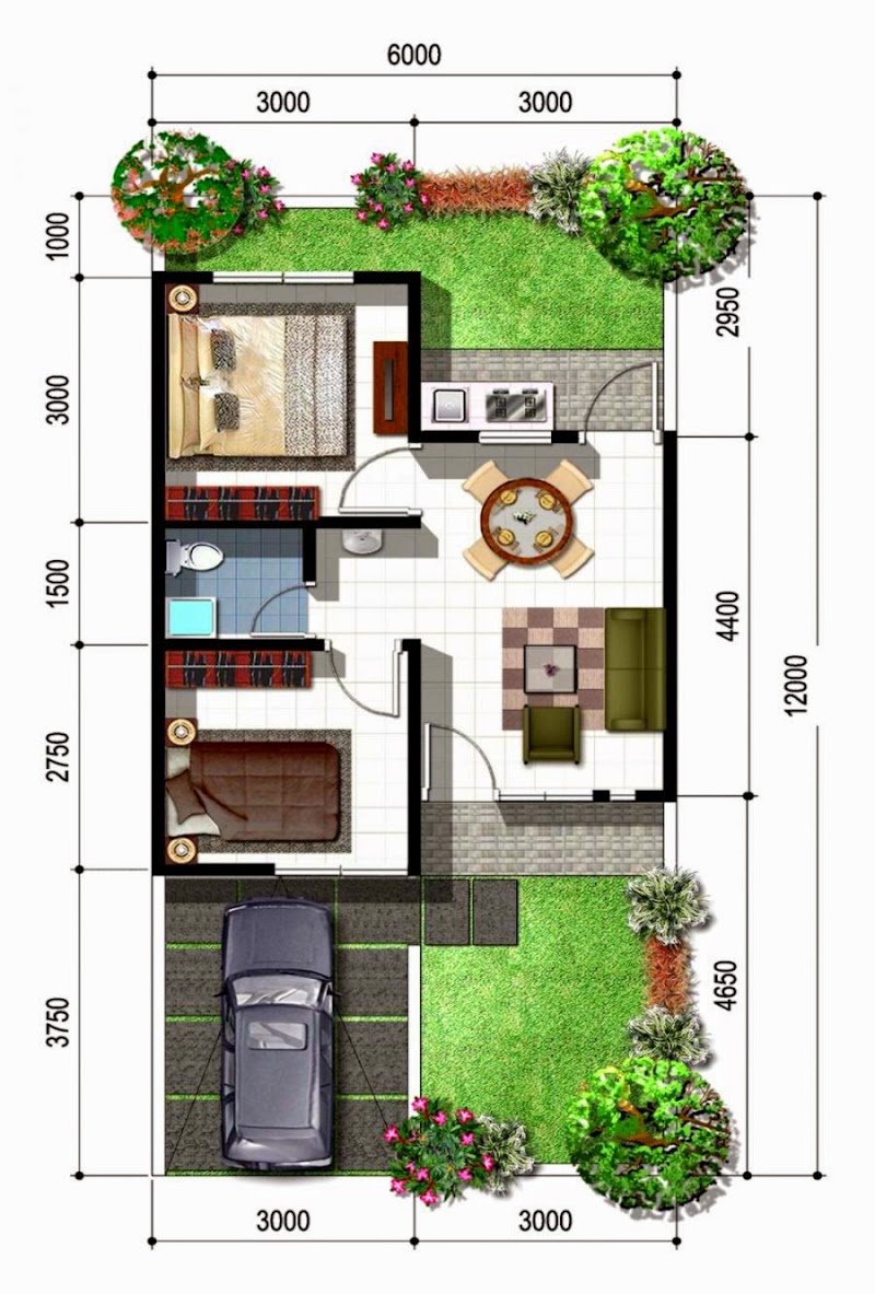 Konsep Populer Sketsa Denah Rumah, Rumah Minimalis 2 Lantai