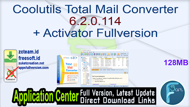 Coolutils Total Mail Converter 6.2.0.114 + Activator Fullversion