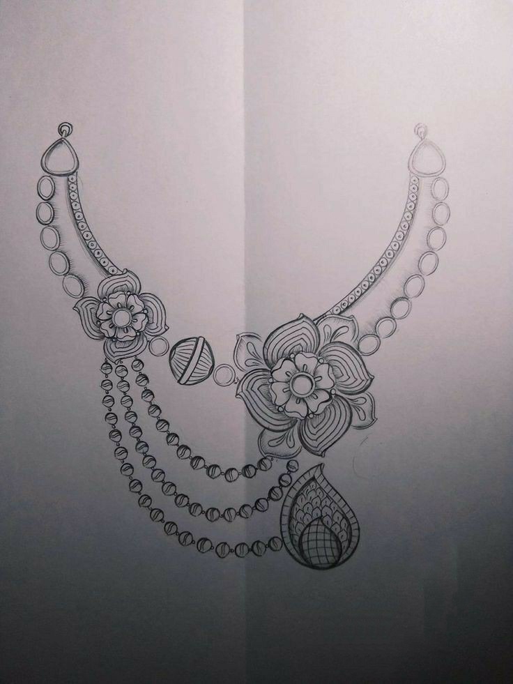 Jewellery sketches drawings