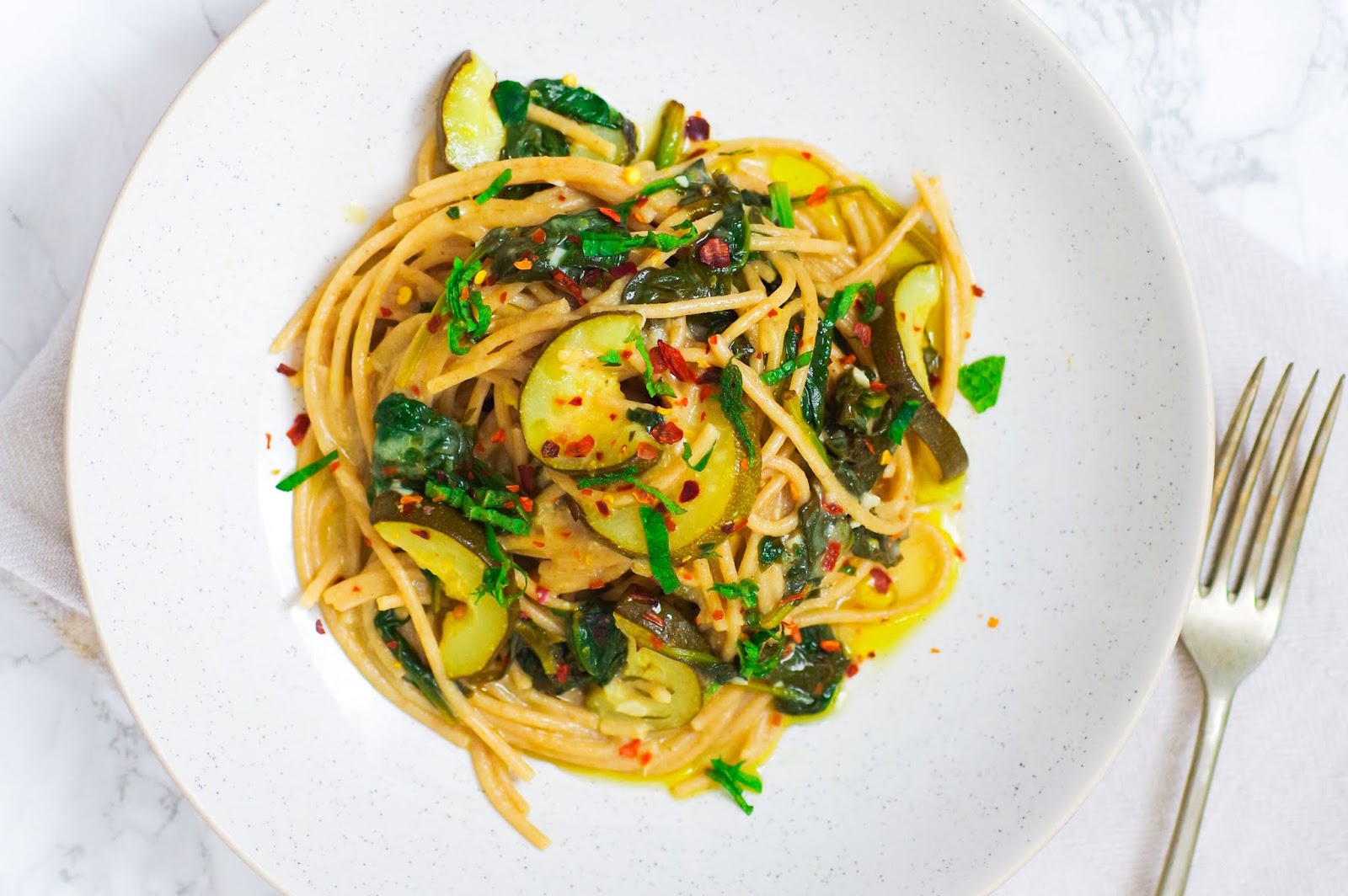 Courgette & Spinach Spaghetti Euphoric Vegan