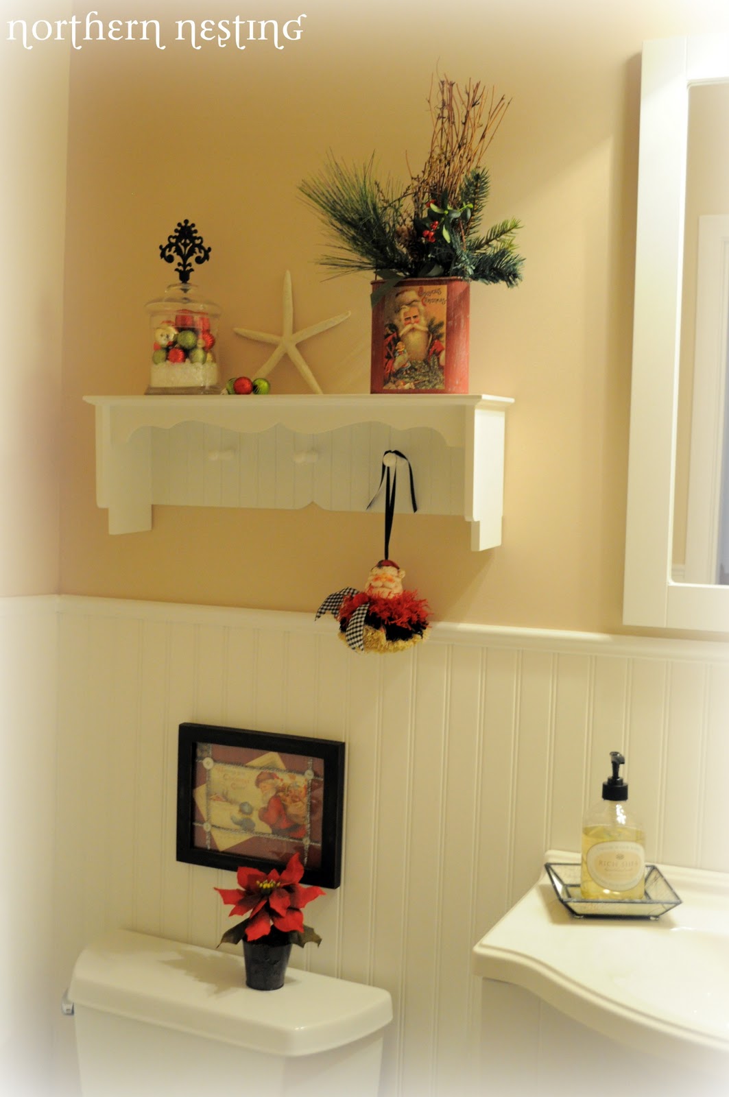 Northern Nesting A Cottage Christmas Half Bath