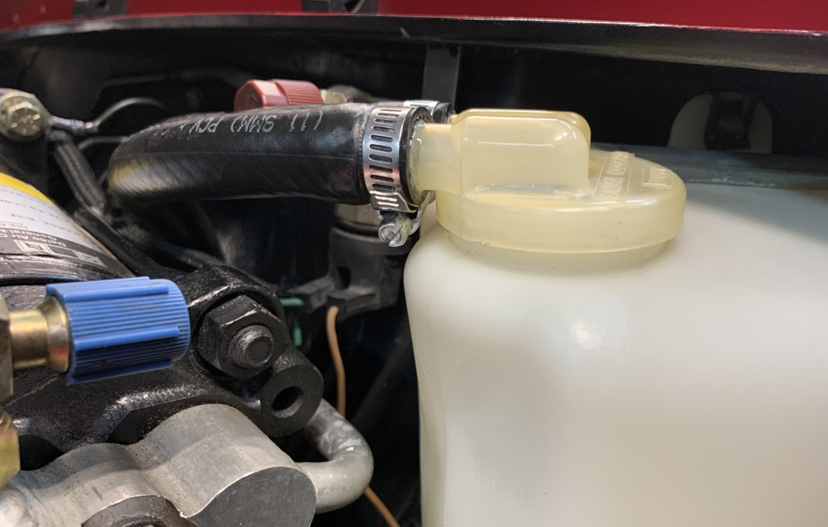 1976 Corvette Stingray Restore, Repair, Detail Coolant Expansion Tank