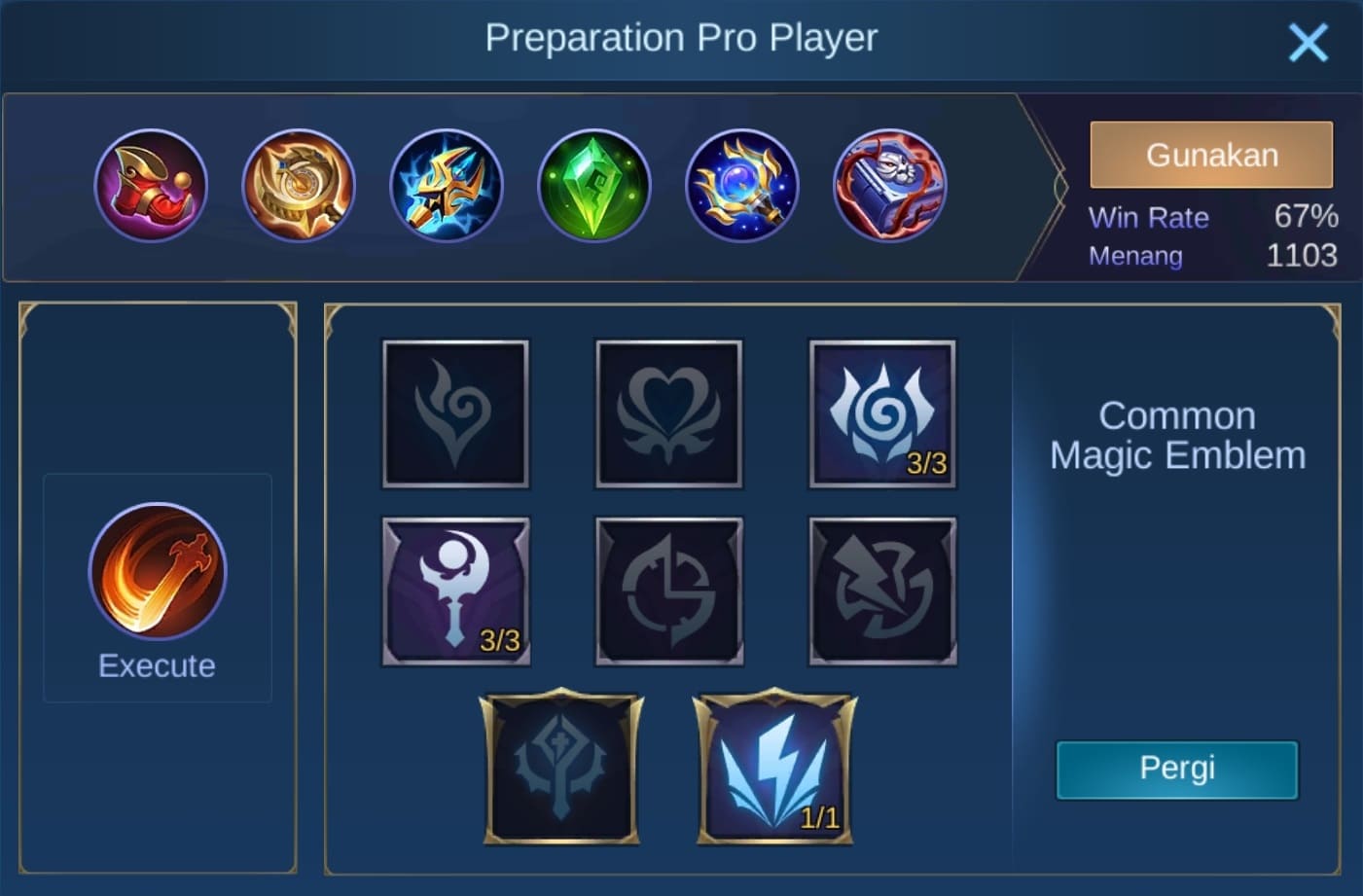 build item faramis mobile legends (ML)