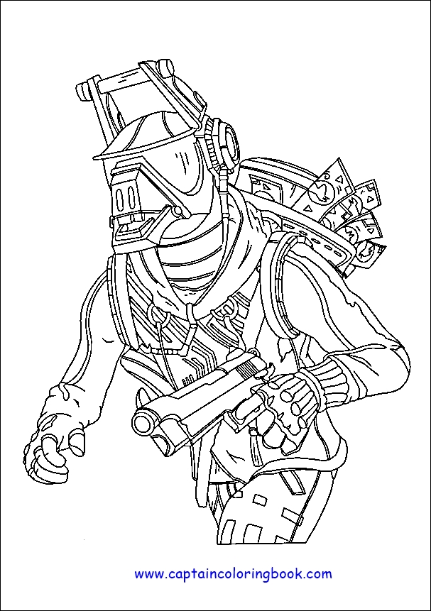 Fortnite Coloring Page Part-1.