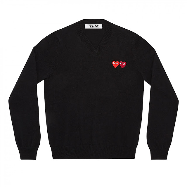 PLAY COMME des GARÇONS Double Heart Knit wear 2016