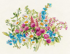 Скачать Схему Вышивки "Алиса" 2-33 "Клевер И Ромашки"