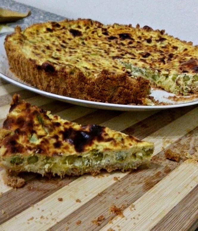 cheesecake salata agli asparagi