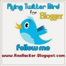 flying bird widget animated blogger