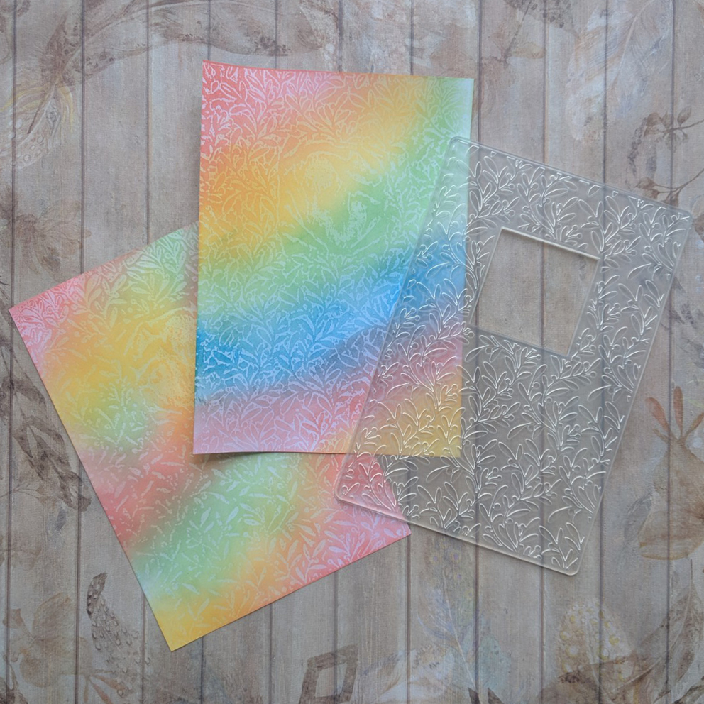 Ella's Design Wax paper resist technique...